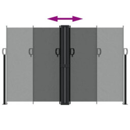 Walplus Retractable Side Awning Garden Sun Shade Canopy Gazebo For Back Door, Porch, Patio Anthracite 160X1000 Cm - thumbnail 5