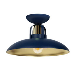 Milagro Ceiling Lamp Felix Navy Blue/gold 1Xe27 - thumbnail 2