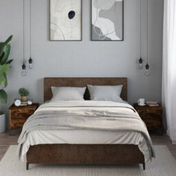 Berkfield Bedside Cabinets 2 Pcs Smoked Oak 40X41X40 Cm Engineered Wood - thumbnail 3