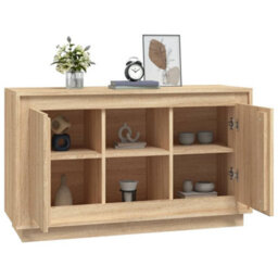 Berkfield Classic Sideboard Sonoma Oak 102X35X60 Cm Engineered Wood - thumbnail 4