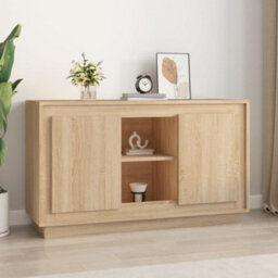 Berkfield Classic Sideboard Sonoma Oak 102X35X60 Cm Engineered Wood - thumbnail 2