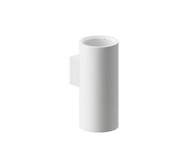Cosmic Toilet Brush & Holder, Wall-Mounted, White, Anti-Corrosion, Architect S+ Collection - image 1