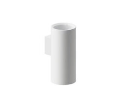 Cosmic Toilet Brush & Holder, Wall-Mounted,  White, Anti-Corrosion, Architect S+ Collection - thumbnail 1