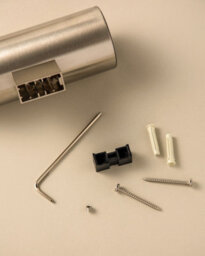Cosmic Toilet Brush & Holder, Wall-Mounted,  White, Anti-Corrosion, Architect S+ Collection - thumbnail 3