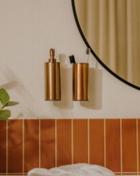 Cosmic Toilet Brush & Holder, Wall-Mounted,  White, Anti-Corrosion, Architect S+ Collection - thumbnail 4