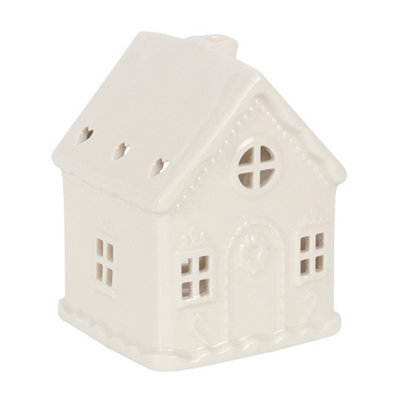 Something Different Gingerbread House Tea Light Holder White (One Size) - image 1