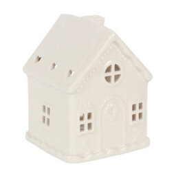 Something Different Gingerbread House Tea Light Holder White (One Size)