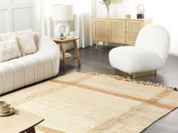 Beliani Rug Yelmez Beige 160 X 230 Cm Jute - thumbnail 2