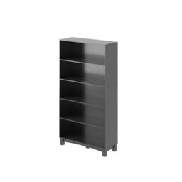Urbn-Living Urbnliving 150Cm Height Black 5 Tier Wide Wooden Bookcase Shelf Storage Display Shelving Unit - thumbnail 3