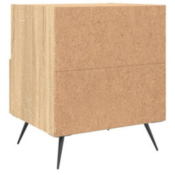 Berkfield Modern Bedside Cabinets 2 Pcs Sonoma Oak 40X35X47.5 Cm Engineered Wood - thumbnail 9