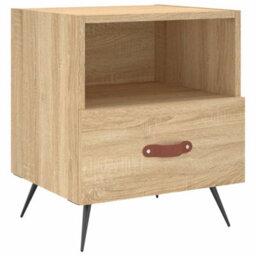 Berkfield Modern Bedside Cabinets 2 Pcs Sonoma Oak 40X35X47.5 Cm Engineered Wood - thumbnail 5