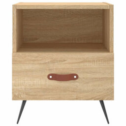 Berkfield Modern Bedside Cabinets 2 Pcs Sonoma Oak 40X35X47.5 Cm Engineered Wood - thumbnail 6