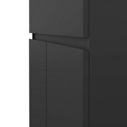 Furniture To Go Naia Sideboard - 1 Drawer 2 Doors In Black Matt (W) 80.2 X  (H) 100.4 X (D) 40Cm - thumbnail 7