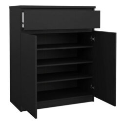Furniture To Go Naia Sideboard - 1 Drawer 2 Doors In Black Matt (W) 80.2 X  (H) 100.4 X (D) 40Cm - thumbnail 5
