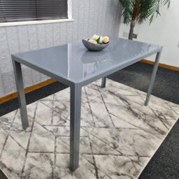 Kosy Koala Dining Table Grey Glass Kitchen Place For 6 Seats, Dining Table Only (Grey H 75 X L 134 X W 70 Cm) - thumbnail 5