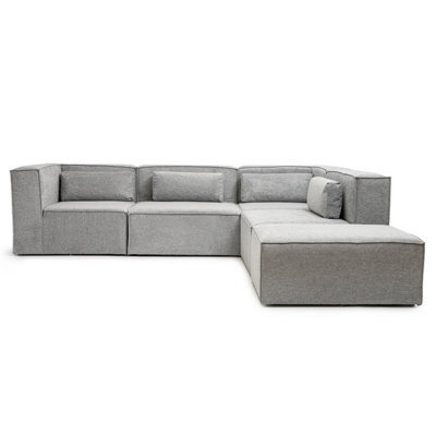 Abakus Direct Doris Basket Weave Large Corner Sofa With Modular Comfort And Timeless Style - image 1