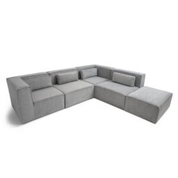 Abakus Direct Doris Basket Weave Large Corner Sofa With Modular Comfort And Timeless Style - thumbnail 4