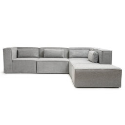 Abakus Direct Doris Basket Weave Large Corner Sofa With Modular Comfort And Timeless Style - thumbnail 1