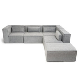Abakus Direct Doris Basket Weave Large Corner Sofa With Modular Comfort And Timeless Style - thumbnail 3