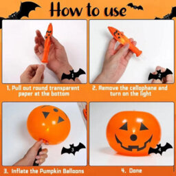 5X Halloween Decoration Inflatable Pumpkin With Led Lights Party Light Garden - thumbnail 6