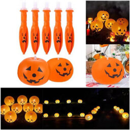 5X Halloween Decoration Inflatable Pumpkin With Led Lights Party Light Garden - thumbnail 3