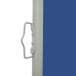Berkfield Patio Retractable Side Awning 140X500 Cm Blue - thumbnail 4