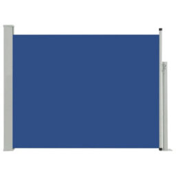 Berkfield Patio Retractable Side Awning 140X500 Cm Blue - thumbnail 2
