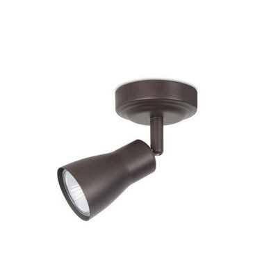 Luminosa Lighting Luminosa Safran Single Spotlight Brown 1X Gu10