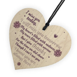 Red Ocean Miss You Memorial Bereavement Gifts For Mum Dad Nan Grandad Love Hanging Plaque Sign - thumbnail 6