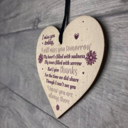 Red Ocean Miss You Memorial Bereavement Gifts For Mum Dad Nan Grandad Love Hanging Plaque Sign - thumbnail 7