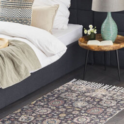 Beliani Oriental Distressed Tassel Area Rug 80 X 150 Cm Multicolour Polyester-Cotton - thumbnail 2
