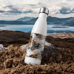 Benjamin Tate Design Geometric Snake Skin & Patterns Stainless Steel Bottle Designer Style - thumbnail 3
