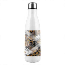 Benjamin Tate Design Geometric Snake Skin & Patterns Stainless Steel Bottle Designer Style - thumbnail 2