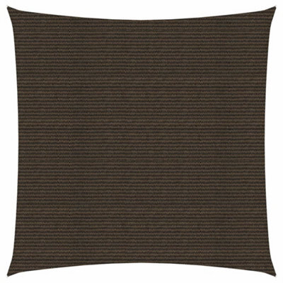 Berkfield Sunshade Sail 160 G/m2 Brown 7X7 M Hdpe - image 1