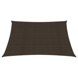 Berkfield Sunshade Sail 160 G/m2 Brown 7X7 M Hdpe - thumbnail 2