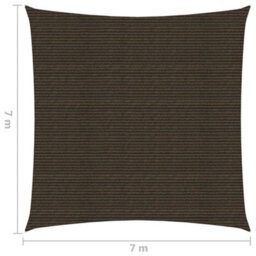 Berkfield Sunshade Sail 160 G/m2 Brown 7X7 M Hdpe - thumbnail 6