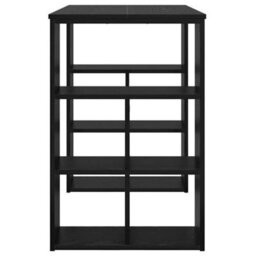 Berkfield Writing Desk Black Oak Particle Board Standard Size Writing Desk - thumbnail 5