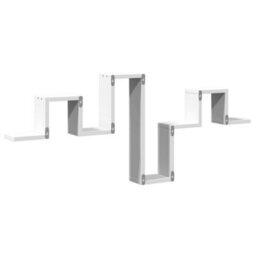 Vidaxl Wall Shelf White 104.5X10X43 Cm Engineered Wood - thumbnail 7