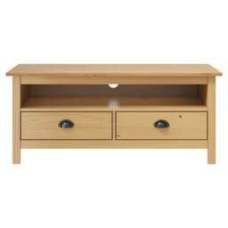 Berkfield Tv Cabinet Hill Range Honey Brown 110X40X47 Cm Solid Pine Wood - thumbnail 2