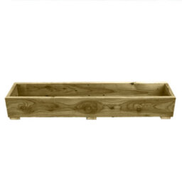 Ruby UK Ruby Handmade Rustic Wooden Planter Sawn Timber Garden Plant Box 1.2M Long X 0.4M Wide X 1 Board High - thumbnail 3