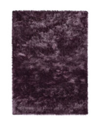 Mauve Shaggy Rug, Handmade Rug, Anti-Shed Easy To Clean Rug, Modern Plain Rug For Bedroom, & Dining Room-160Cm X 230Cm - thumbnail 1