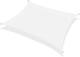 White 2X3M Rectangular Oxford Shade Sail - thumbnail 1