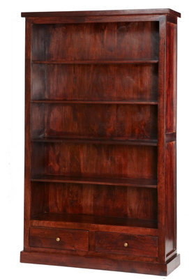 Buttercup Farm Jaipur Dark Mango Large Bookcase - Solid Mango Wood - L35 X W110 X H180 Cm - image 1