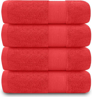 Gc Gaveno Cavailia 4Pk Miami Hand Towel 50X85 Wine Quick Drying & Super Absorbent 700 Gsm Hand Towel Set - image 1