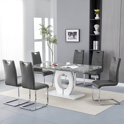 Furniture in Fashion Borneo Coffee Table High Gloss Coffee Table For Living Room Centre Table Tea Table For Living Room Furniture Grey - image 1