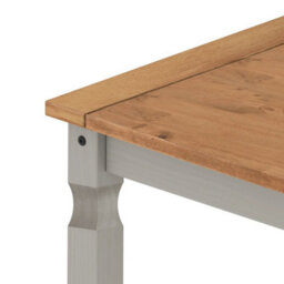 "Dining Table And 4 Chairs 4'0"" Set Pine Grey Solid Wood Wooden Kitchen" - thumbnail 5