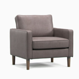Furnishings For Less UK Bexhill Grey Faux Leather 3 Piece Sofa Suite 3 Seater, 2 Seater And Armchair - thumbnail 4