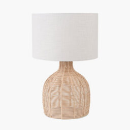 Pacific Lifestyle Natural Rattan Table Lamp With Shade - thumbnail 2