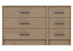 Hazlemere 3 Drawer Double Chest - Oak On Express Delivery And Ready Assembled - thumbnail 2