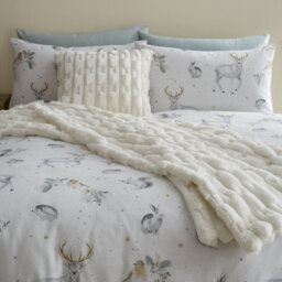 Bianca Fine Linens Bianca Carved Faux Fur Cushion Cream - thumbnail 2